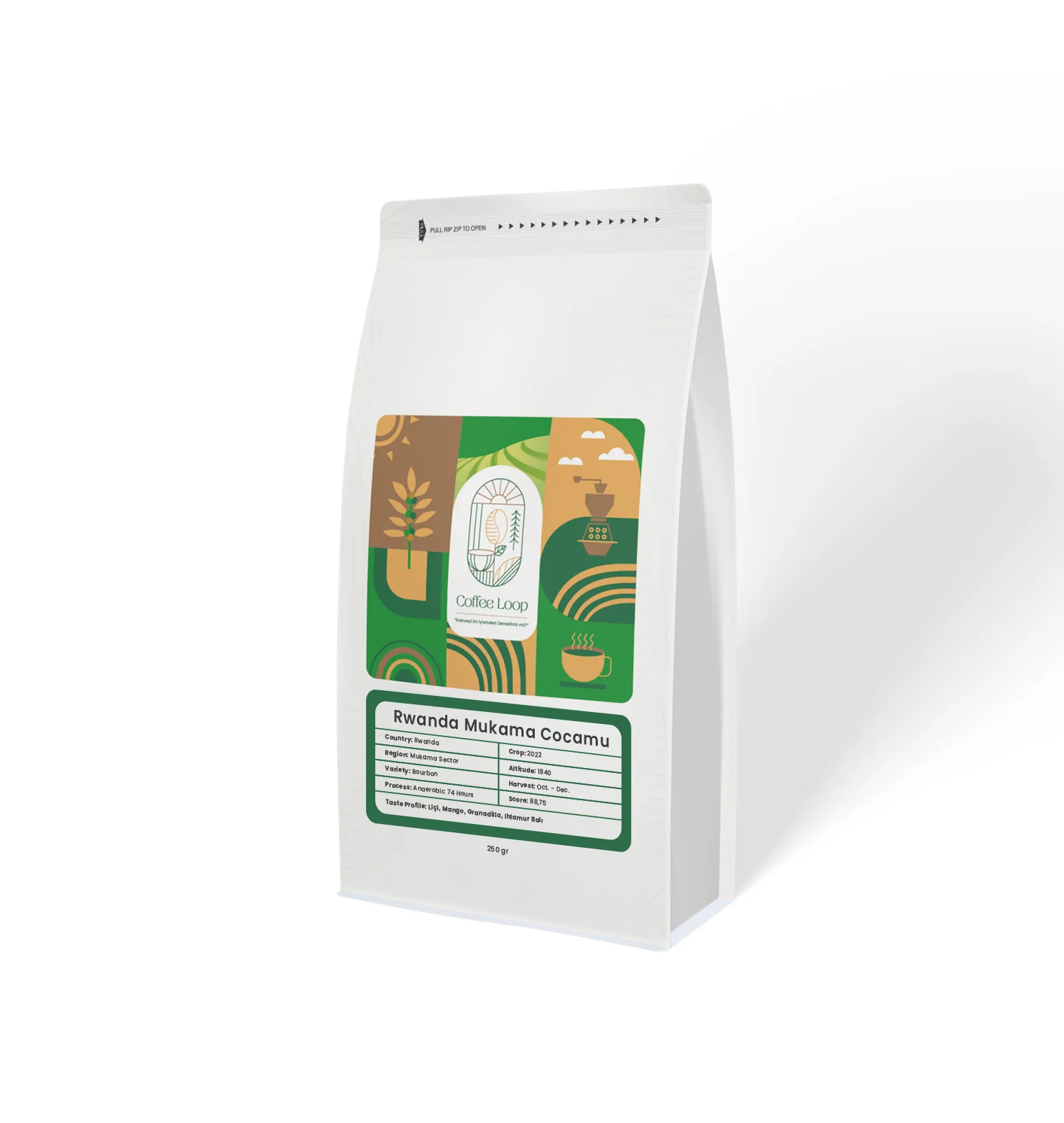 Rwanda Mukama Cocamu 250 Gr.